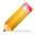 Pencil yellow icon